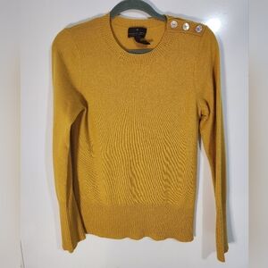 Fenn Wright Manson Cashmere Sweater with Button Detail, Size Large